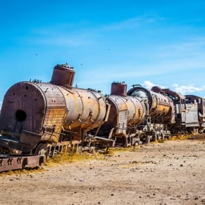 우유니 기차 무덤